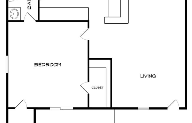 1 bed, 1 bath, 565 sqft, $825