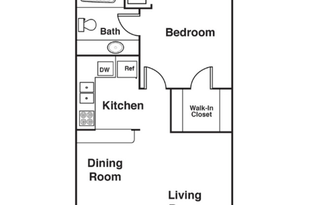 1 bed, 1 bath, 656 sqft, $899, Unit 341