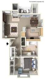 1 bed, 1 bath, 700 sqft, $1,780