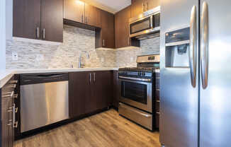 Kitchen with Stainless Steel Appliances