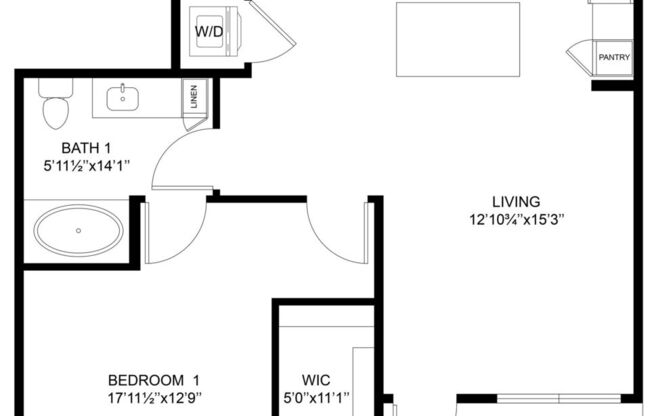 1 bed, 1 bath, 987 sqft, $2,030