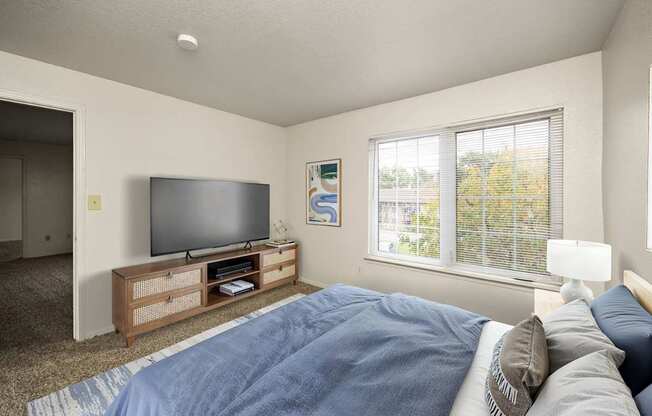 Bedroom with Large Window