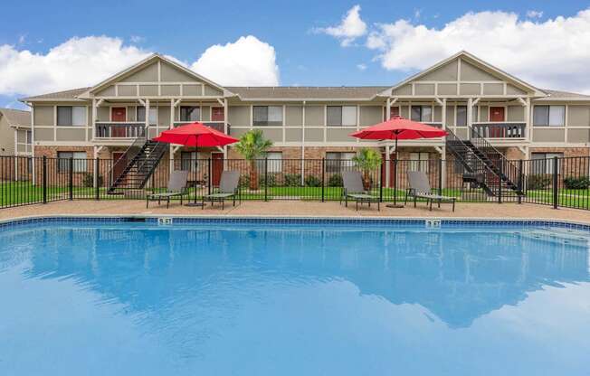 Blue Cool Pool at Castlewood Apartments, Clute, 77531