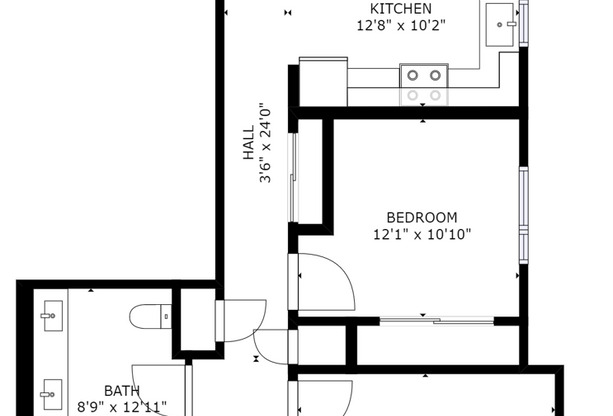 2 beds, 1 bath, 920 sqft, $2,100, Unit 301