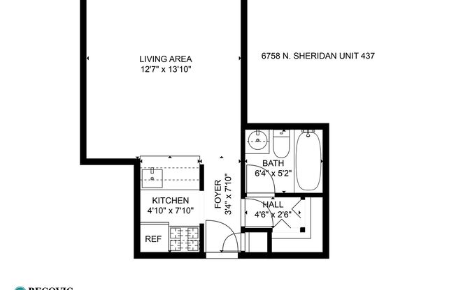 Studio, 1 bath, 298 sqft, $1,400, Unit 437