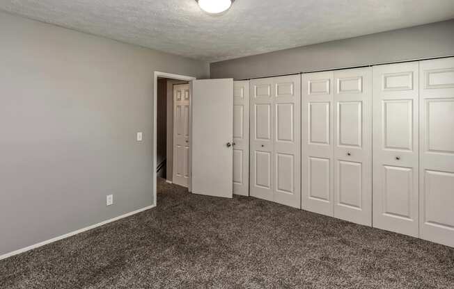 Large bedrooms with walk in closets at Terrace Garden Townhomes