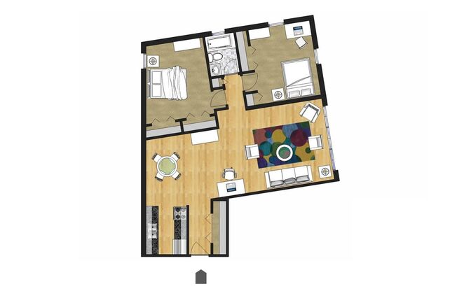 2 beds, 1 bath, 900 sqft, $1,459