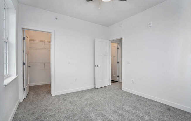 Walk In Closet with Organizers at Meadowbrooke Apartment Homes in Kentwood, MI 49512