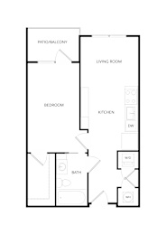 1 bed, 1 bath, 549 sqft, $1,310
