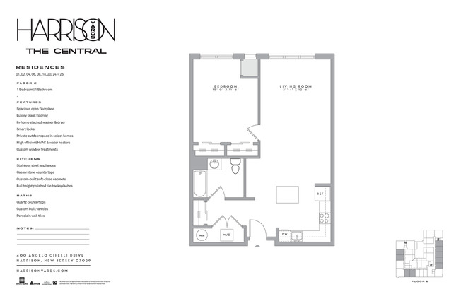 1 bed, 1 bath, 799 sqft, $2,825