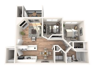 2 beds, 1 bath, 912 sqft, $2,151