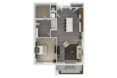 1 bed, 1 bath, 686 sqft, $1,638