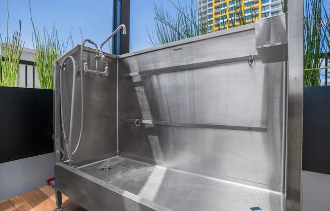 dog wash station at Shift
