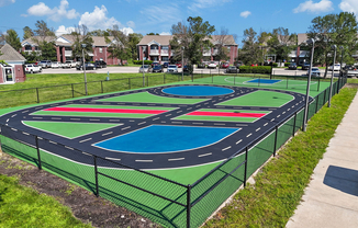 Bicycle Park and Basketball Court