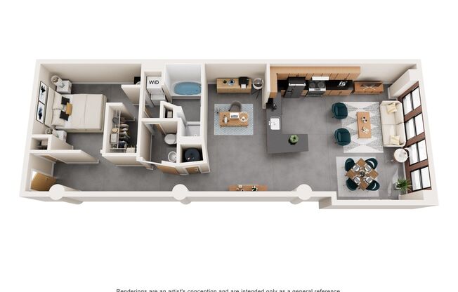 1 bed, 1 bath, 1,320 sqft, $1,525, Unit 801