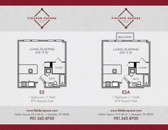 Studio, 1 bath, 502 sqft, $1,199