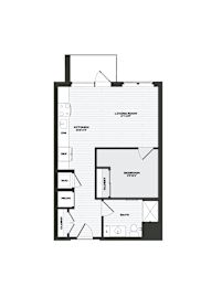 1 bed, 1 bath, 600 sqft, $2,520