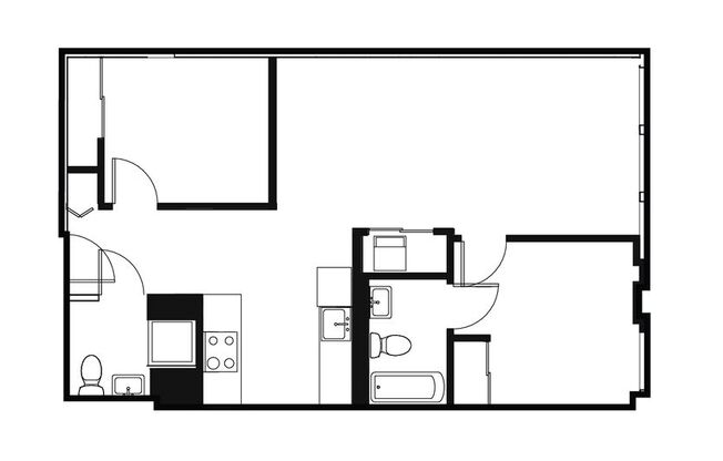 2 beds, 2 baths, 855 sqft, $1,799, Unit 306