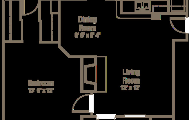 1 bed, 1 bath, 732 sqft, $1,340