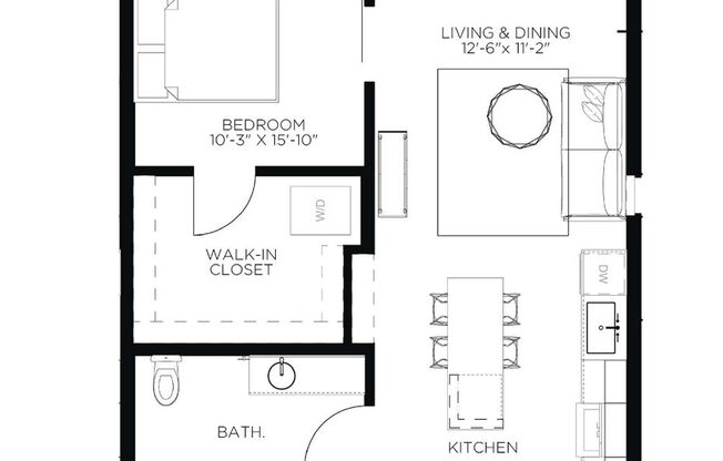 1 bed, 1 bath, 620 sqft, $1,425, Unit 3213