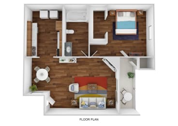 1 bed, 1 bath, 687 sqft, $855