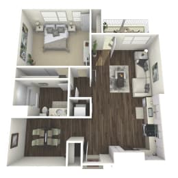 1 bed, 1 bath, 882 sqft, $3,460