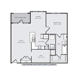 1 bed, 1 bath, 983 sqft, $1,549