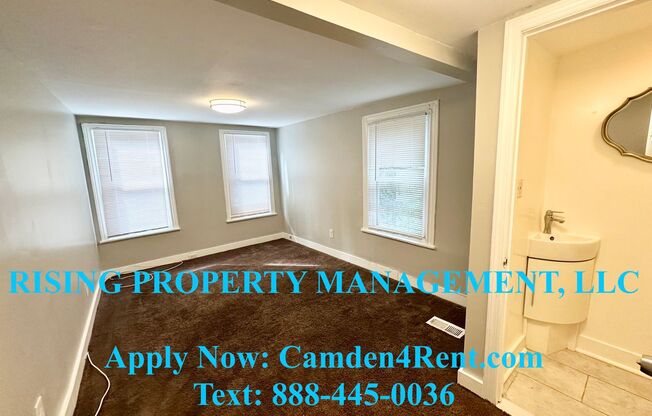 Renovated 4 Bedroom 2.5 Bathroom home in the heart of Downtown Camden with private primary bathroom.