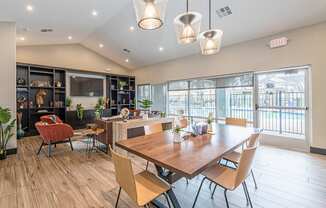 Clubhouse With Kitchen at Pinewood Apartments, Houston, TX 