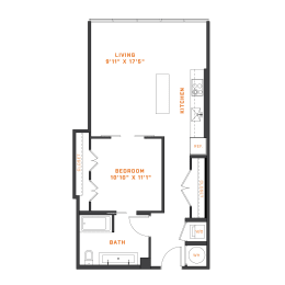 1 bed, 1 bath, 731 sqft, $2,697