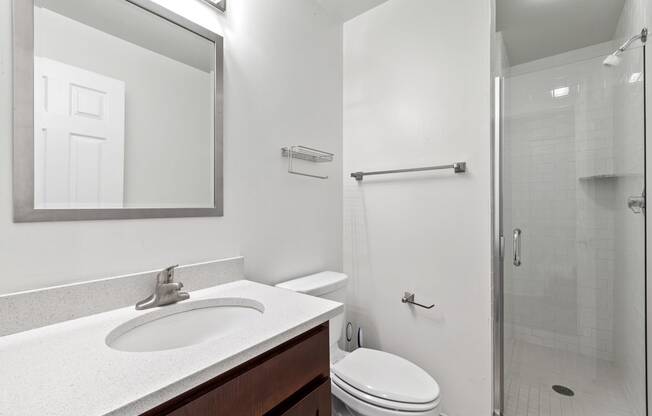 The Republic Apartments - Quartz countertops in kitchen and bath