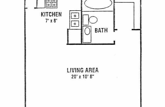 Studio, 1 bath, 400 sqft, $979