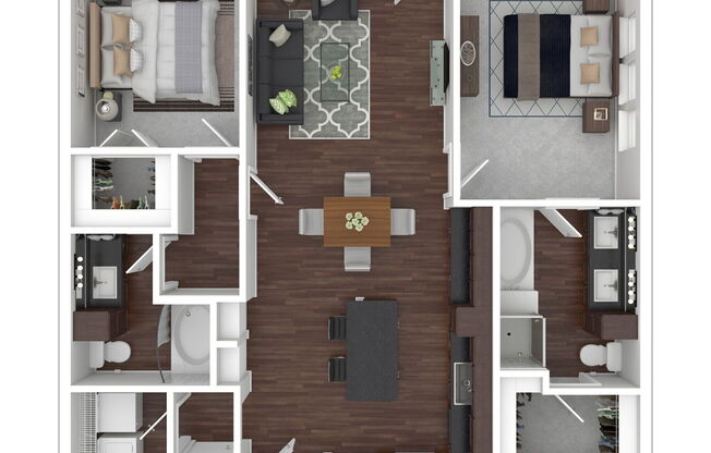 2 beds, 2 baths, 1,260 sqft, $2,150