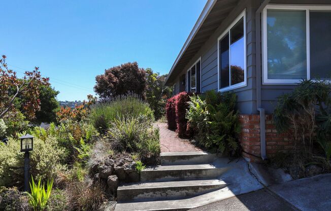 3 Bed 2 bath ranch style home with Bay views in San Mateo. YouTube Tour!!
