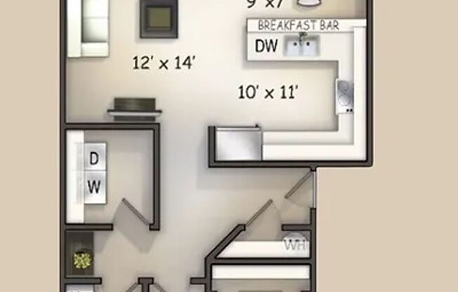 1 bed, 1 bath, 800 sqft, $1,600, Unit B29