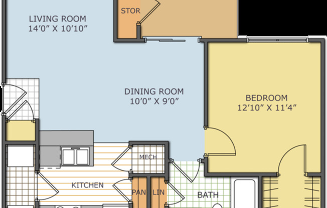 1 bed, 1 bath, 769 sqft, $1,353