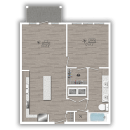 1 bed, 1 bath, 720 sqft, $1,910
