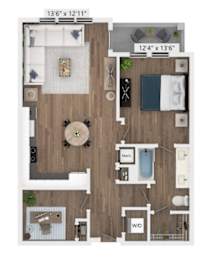 1 bed, 1 bath, 829 sqft, $1,900