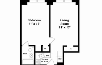 1 bed, 1 bath, 700 sqft, $4,250, Unit 10B