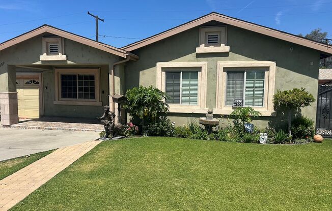 Wonderful 4-bed/3-bath gated home in Azusa.
