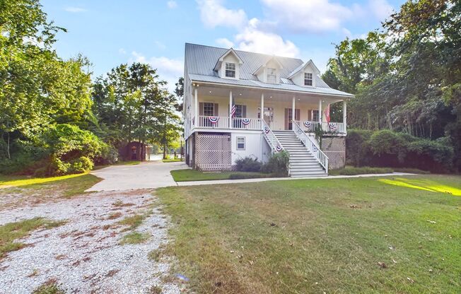 Private Furnished Riverfront Estate with Dock & Guest Apartment