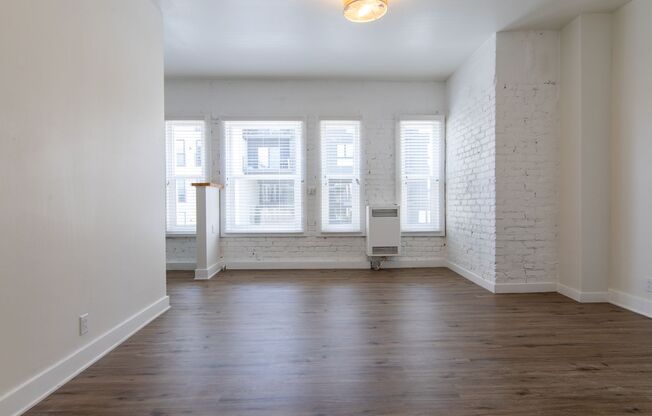 Newly Renovated Studios, JR One Bedrooms, One Bedrooms with Exposed Brick!