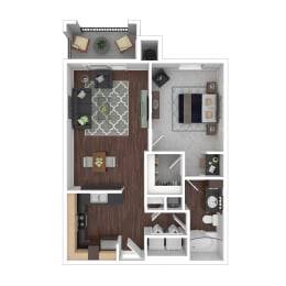 1 bed, 1 bath, 700 sqft, $1,228
