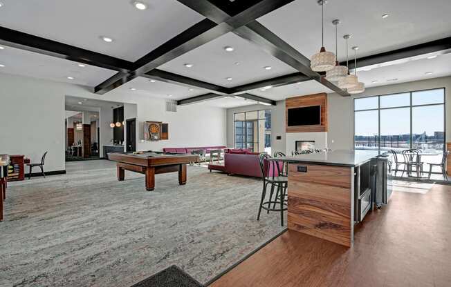 The Lafayette Resident Lounge, Dean Weidner Real Estate Investments Apartments for rent Fitchburg, WI