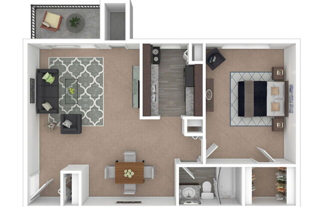 1 bed, 1 bath, 710 sqft, $1,150