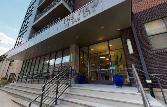 Building Entrance at The View at Old City, Philadelphia, Pennsylvania