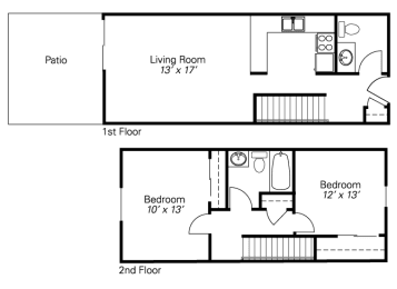 2 beds, 1.5 baths, 1,140 sqft, $1,440