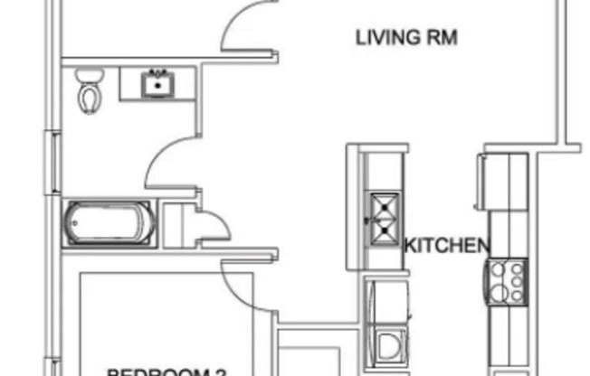 2 beds, 2 baths, 780 sqft, $2,000, Unit Unit 4