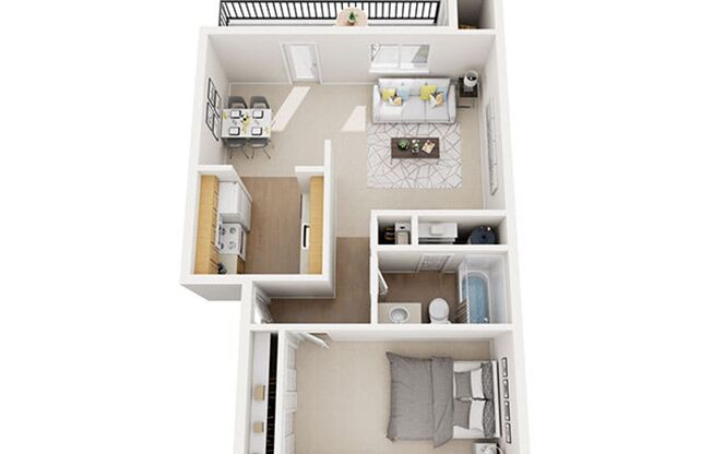 1 bed, 1 bath, 681 sqft, $1,395, Unit C17