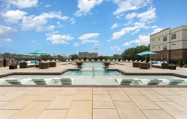 take a dip in the pool at the central apartments near downtown minneapolis mn 55408